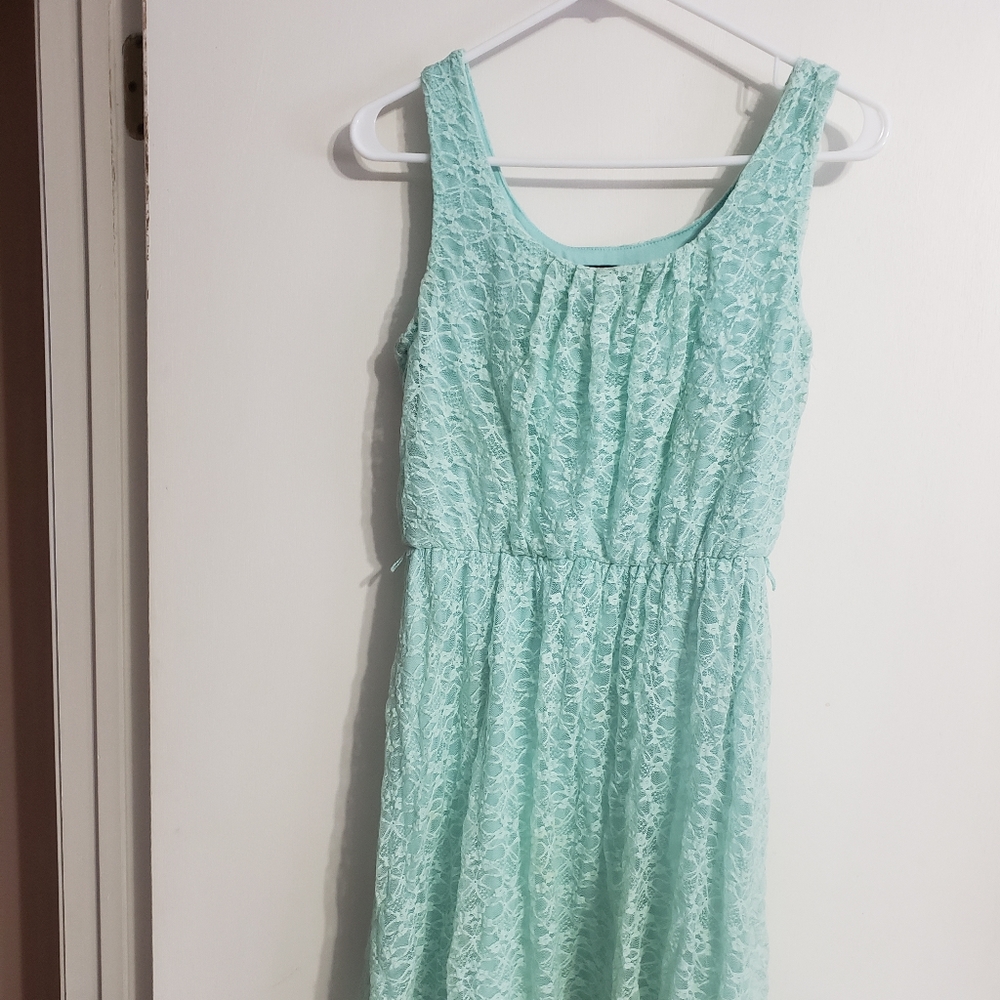 Mint lace dress